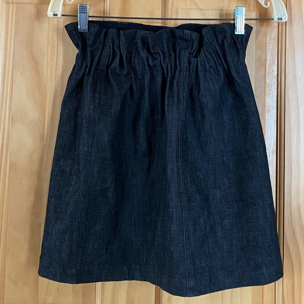 Tonle Women's XS Dark Grey Skirt with Paperbag Waist